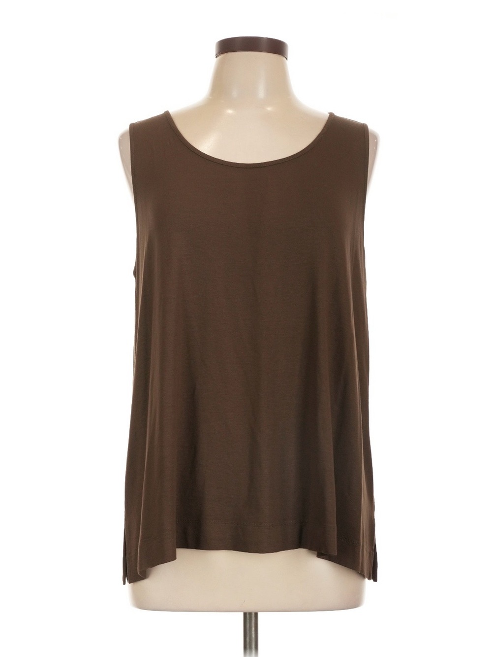 ❤️ J.Jill Wearever Classic Sleeveless Tank in a Beautiful Brown Size L